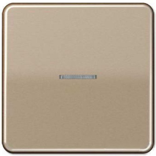 Лицевая панель Jung CD500 для 1-кл. выключателя с подсветкой светлая бронза картинка